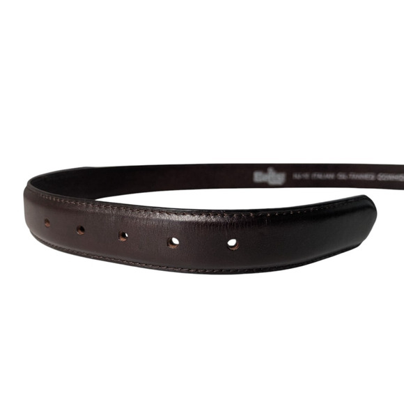 Belts.com Dark Brown HJ-10 Italian Oil Tanned Cowhide Belt Size 38 Buckle Dress - Picture 4 of 5